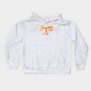 Abstract Owl Kids Hoodie